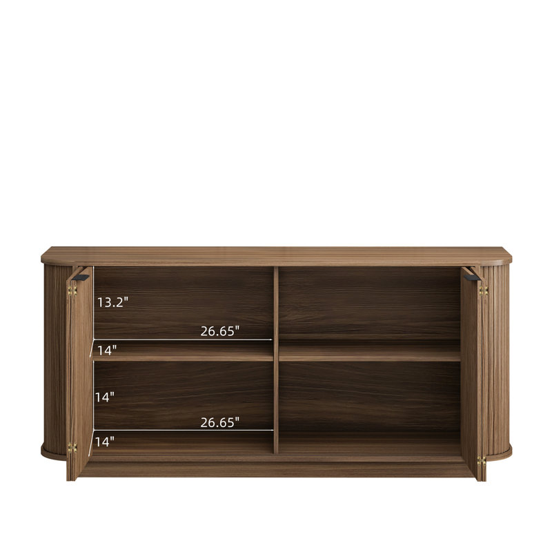 63"Wavy Storage Sideboard