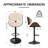 Jaquela Bentwood Swivel Adjustable Height Bar Stool-237294383-260516749