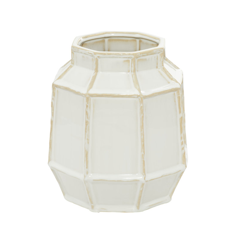 Allonia Handmade Stoneware Table Vase, 9" H x 8" W x 8" D