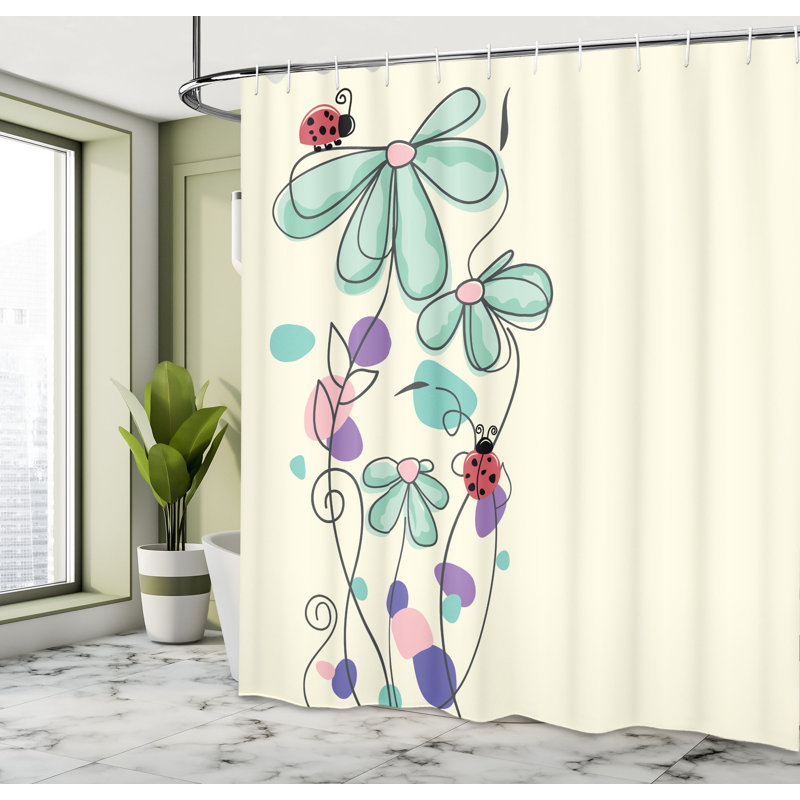 Ensemble de rideau de douche Kids, H 69 po x l 84 po, Turquoise clair