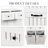 Tilt-Out Dual Laundry Hamper Cabinet With Laundry Storage Basket And Drawers