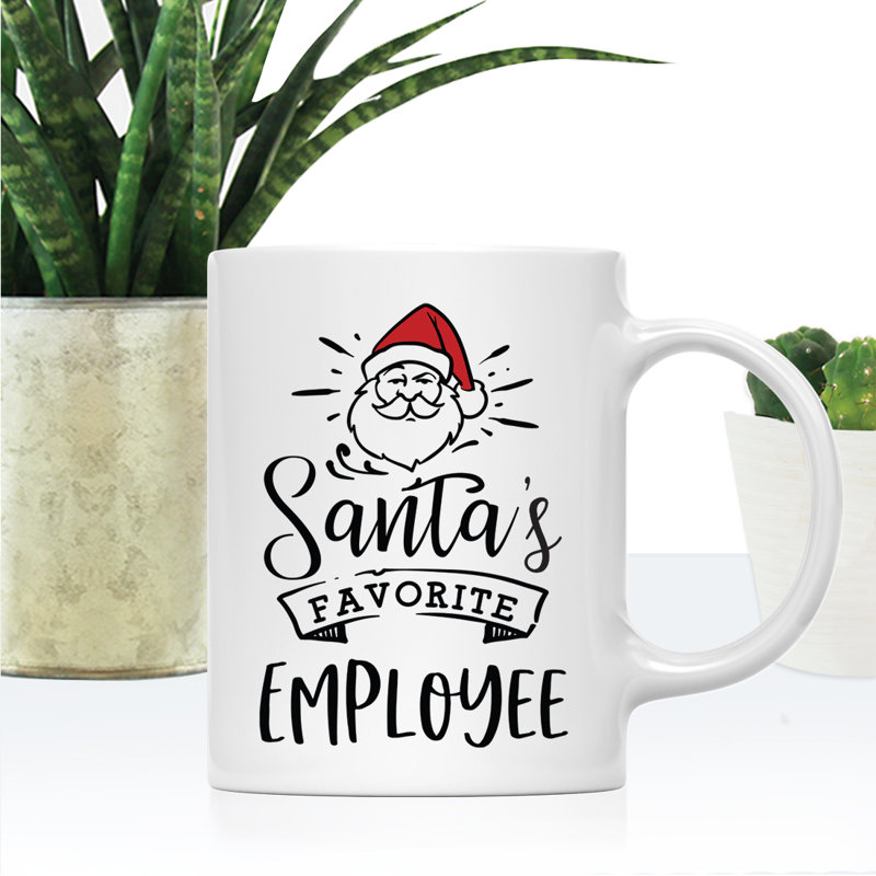 Grande tasse à café Tuileries, « Santa's Favorite Employee »