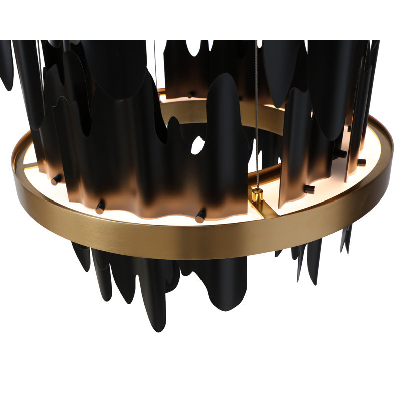 Icarus Chandelier, 40" H x 36" W x 36" D