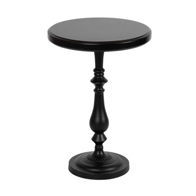 Wood And Metal End Table