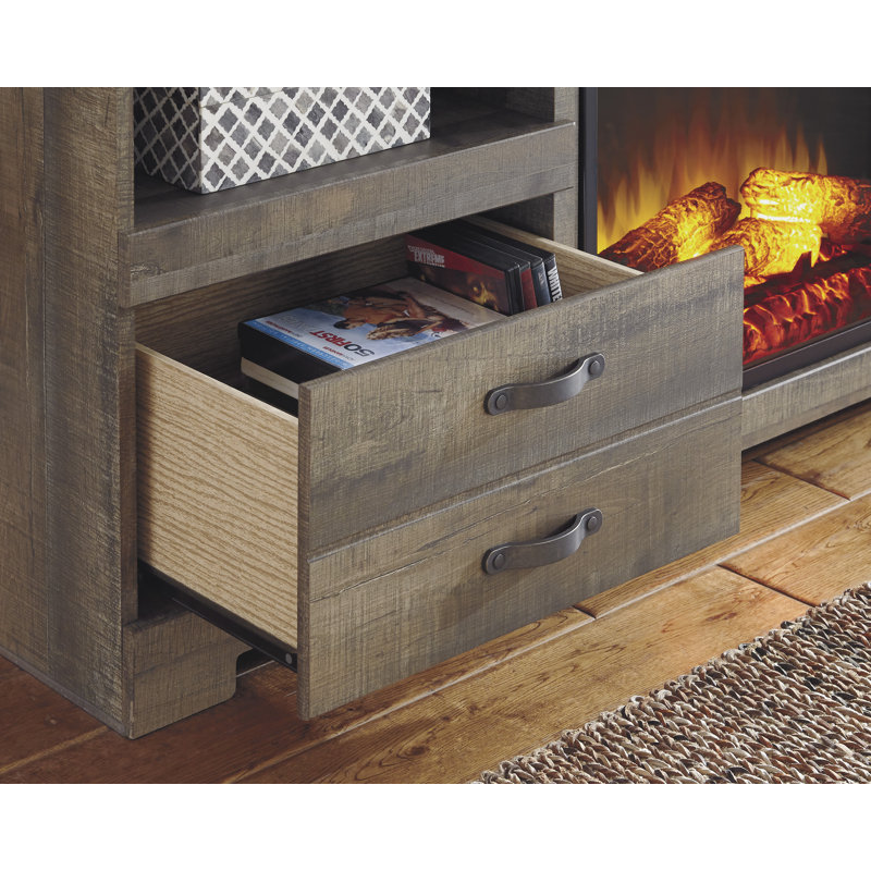 Kevonte Brown 63" TV Stand w/ Electric Fireplace