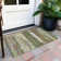 Machine Washable Indoor/Outdoor Christain ACN1284 Olive Rug
