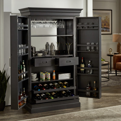 Mervin  Bar with Wine Storage Cabinet