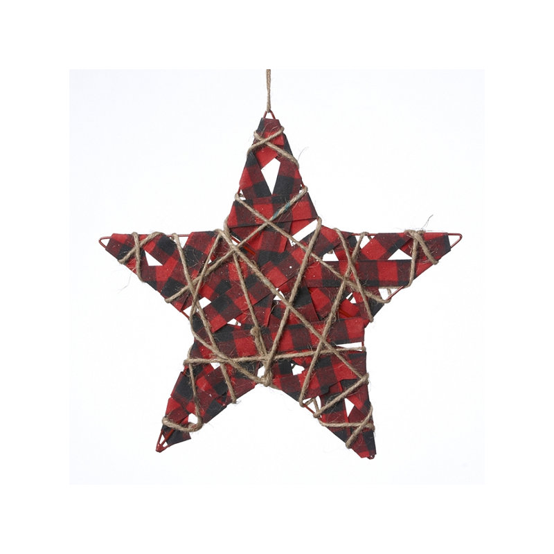 Fabric Astrology & Stars Tree Topper, 12" H x 12" W x 1" D