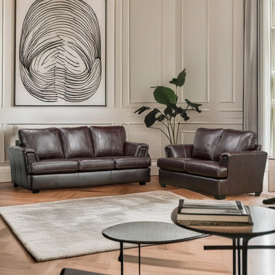 Verano Leather 2 Piece Living Room Set