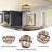 Jashaun 4-light Crystal Flush Mount Ceiling Light-226358210