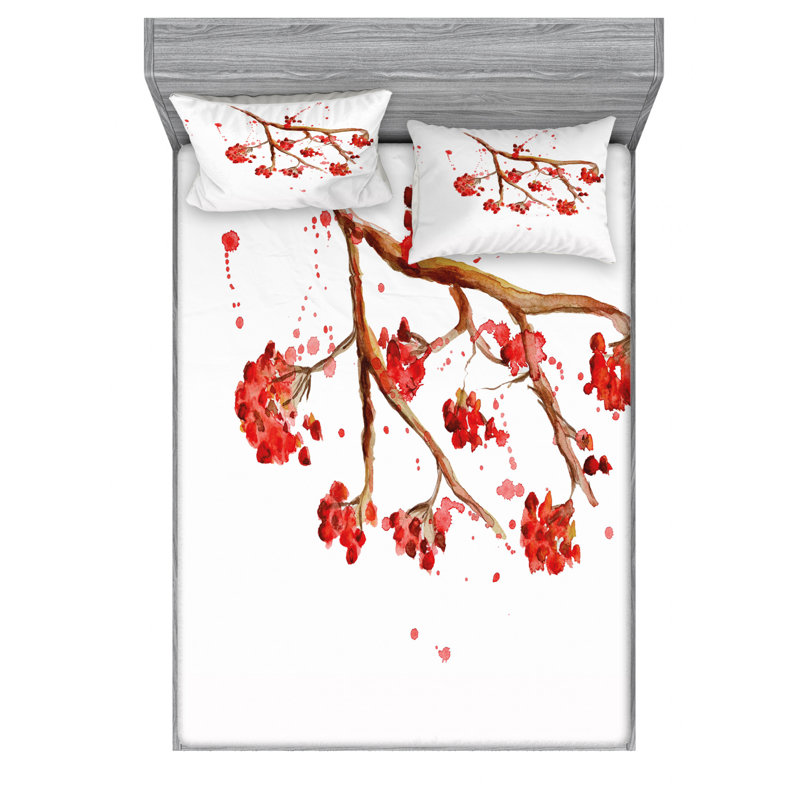 Microfiber Sheet Set, Queen Sheet Set with Fitted Sheet