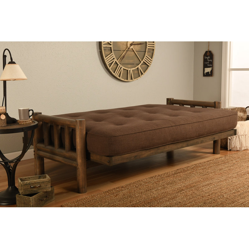 Ensemble de futon et matelas Stratford, Naturel, Moka Marmont