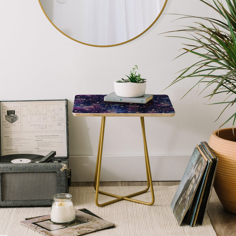 Dorcheer Solid Wood Top End Table