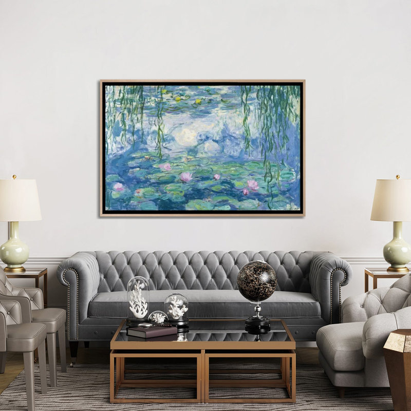 Print on Canvas, 101.6 cm H x 152.4 cm W x 4.445 cm D, Oak Floater Framed
