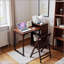 Table de lit réglable avec roulettes, support ergonomique inclinable pour ordinateur portable pour lit et canapé, bureau mobile à hauteur réglable