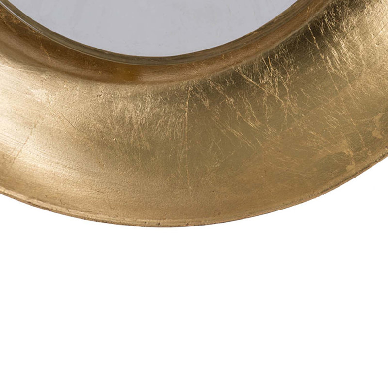 Paulette Metal Flat Wall Mirror, 18.7" H x 18.7" W