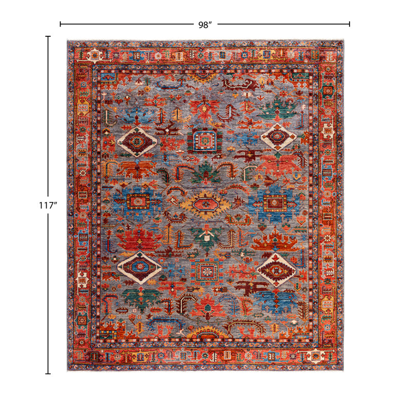 Serapi One-of-a-Kind 8' 2" X 9' 9" Hand Knotted Area Rug