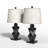 24.5'' Resin Modern Glam Table Lamp Set With Usb-314853827