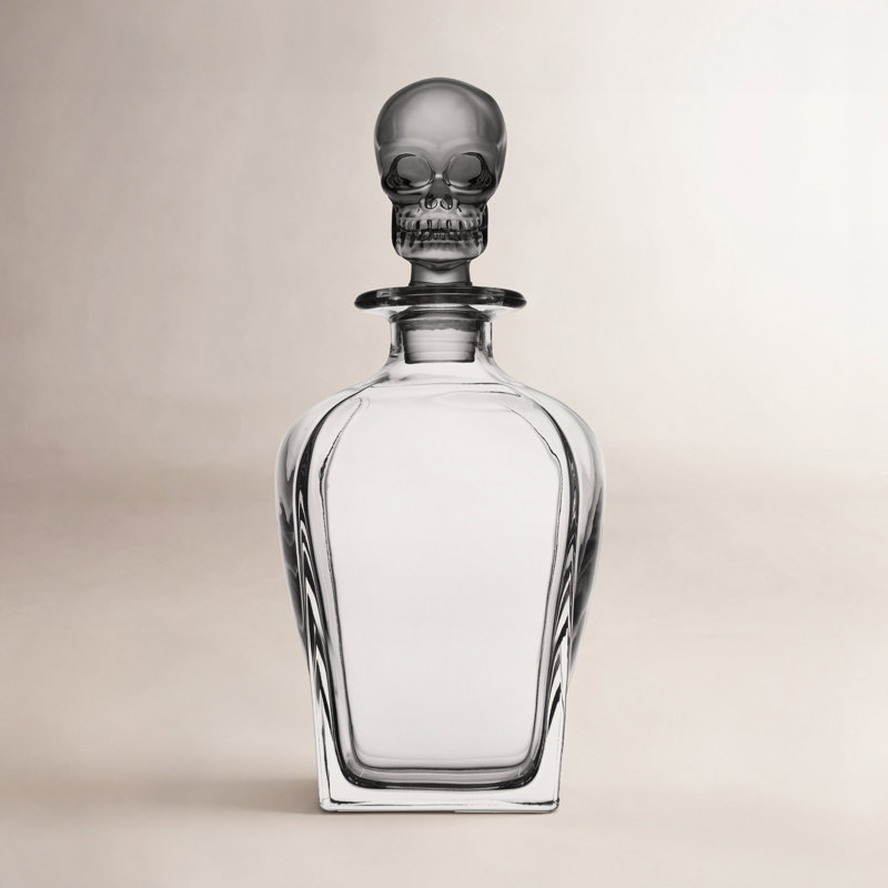 Crâne 24 oz. Carafe à whisky, Gris / Transparent