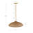 Boho Rattan Pendant Light With Glass Diffuser