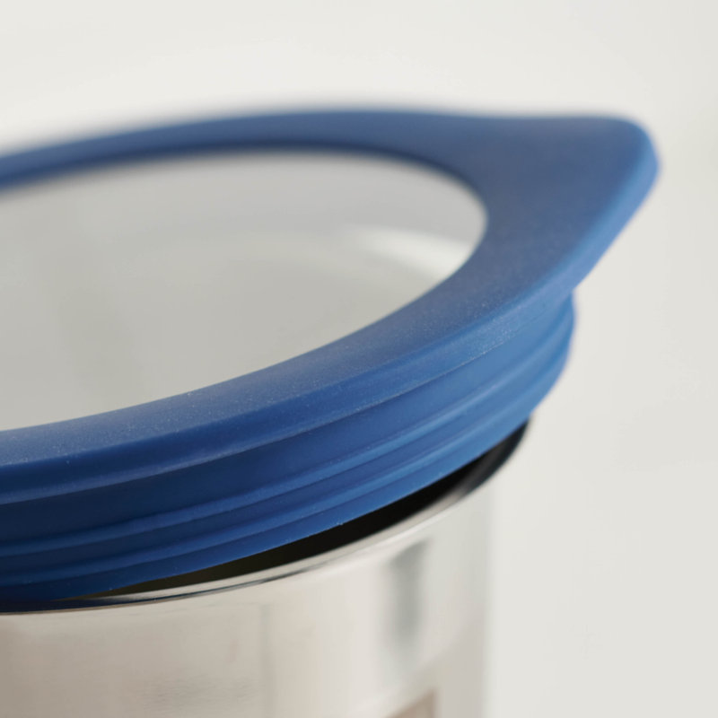 4 Piece Kitchen Canister Set, Blue