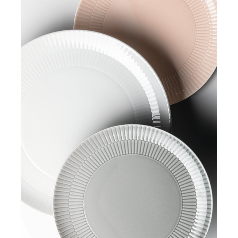 Amina 27.8cm Porcelain Dinner Plate, White