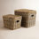 Irving Handmade Seagrass Decorative Basket - Set of 2