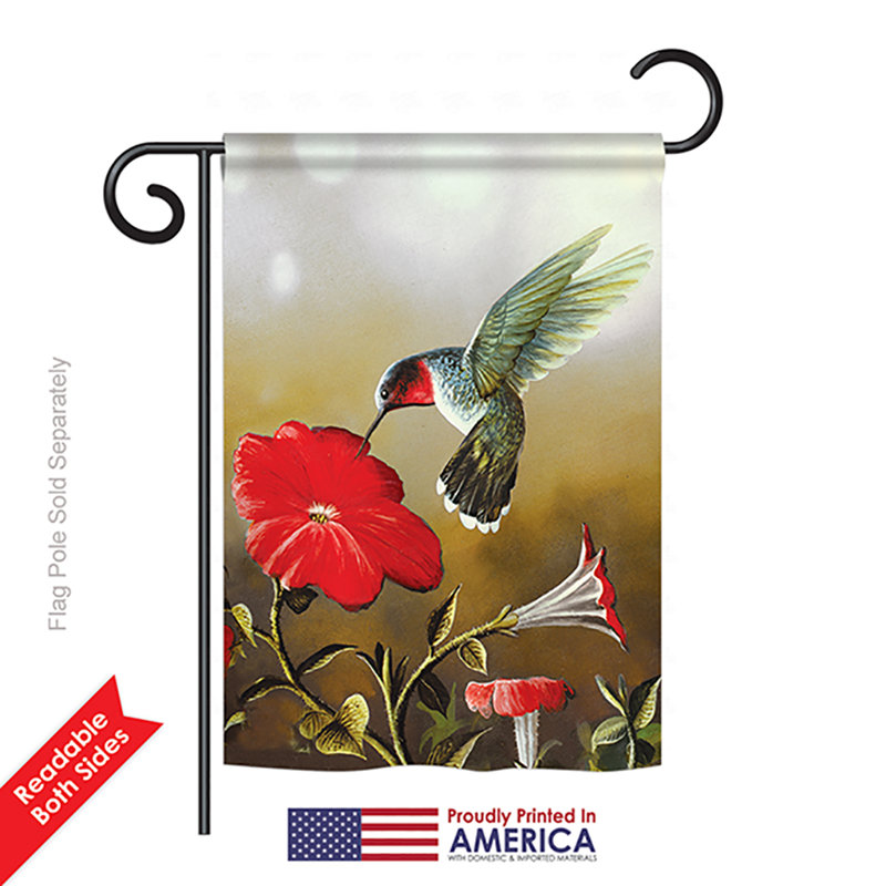Drapeau de jardin en polyester 1,54 x 1,08 pi Tello