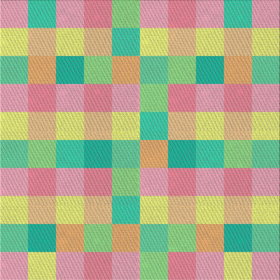 Tapis décoratif à carreaux radma Green