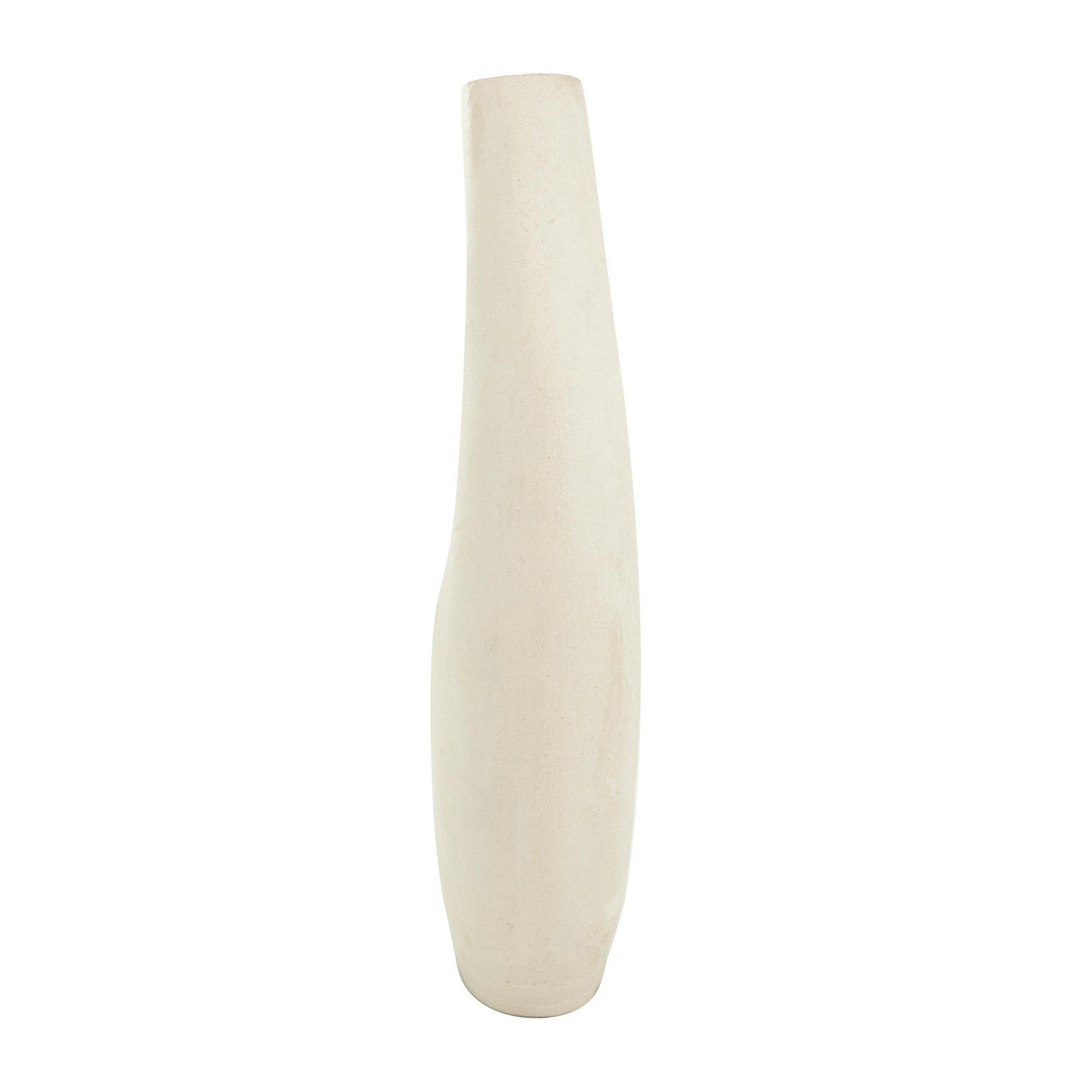 Paper Mache Abstract Curved Decorative Vase with Handle