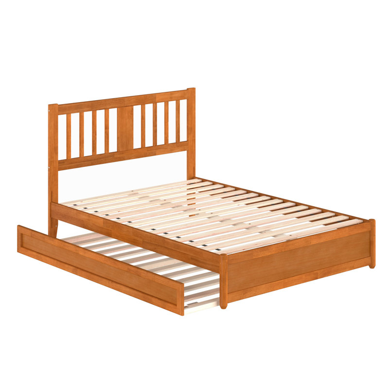 Lit plateforme avec lit gigogne Graham, Full, Light Toffee