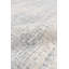 Tapis bleu / beige en laine, en coton et en viscose fait à la main sans motif et sans motif