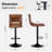 Kastoori Adjustable Height Swivel Bar Stool-99277156-99277159