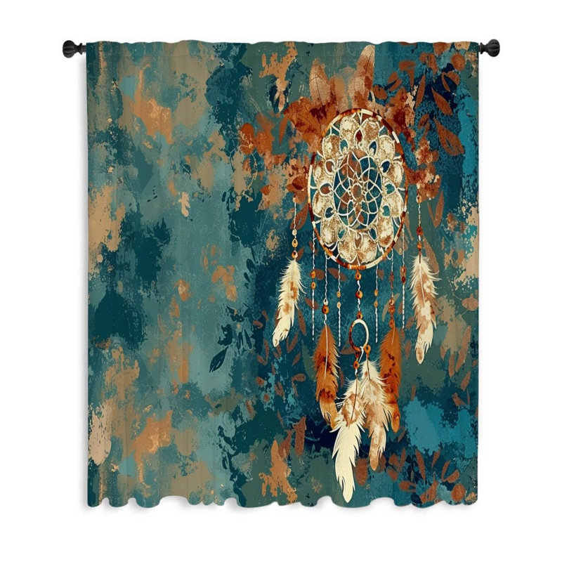 Rideaux de fenêtre, rideaux occultant et occultant Dreamcatcher, L 53 po x L 99 po