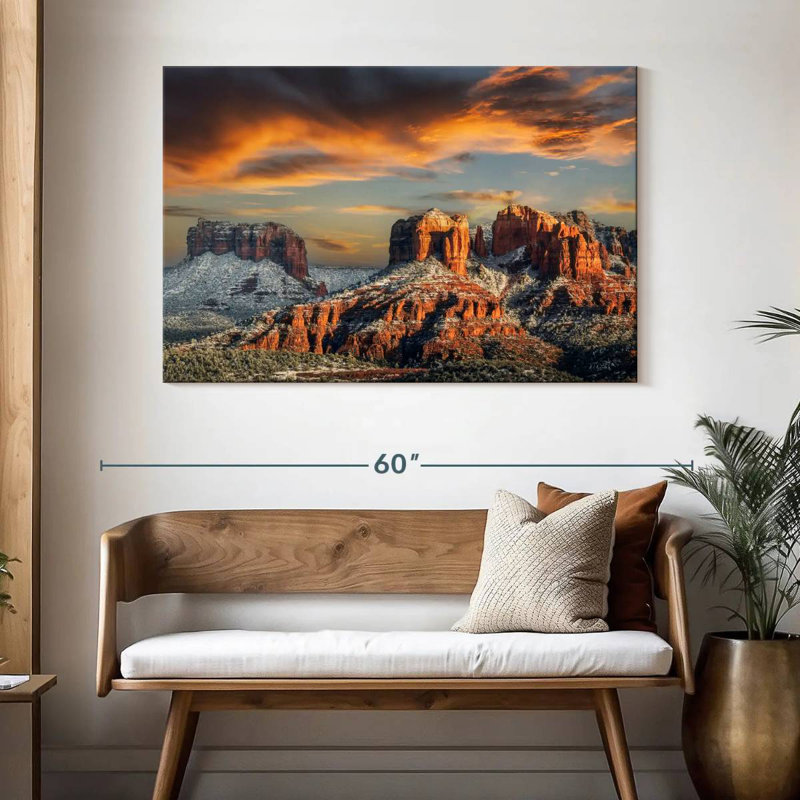 Alvord coucher de soleil et spectacle sur le rocher de la cathédrale Sedona