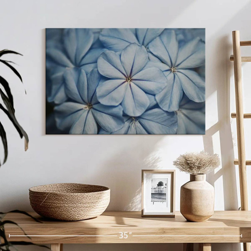 Fleurs de jasmin bleu Harnek, H 16 po x l 24 po
