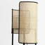  Abat-jour en rayonne de bambou tissé à 1 lumière de 61 po de style bohémien - avec tablette - pour le salon, la chambre à coucher et la chambre de bébé