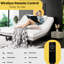 Base de lit grand format avec inclinaison électrique - Gris pour un repos optimal Gris ergonomique, repose-pieds réglable à 60 ° et 40 ° et télécommande sans fil