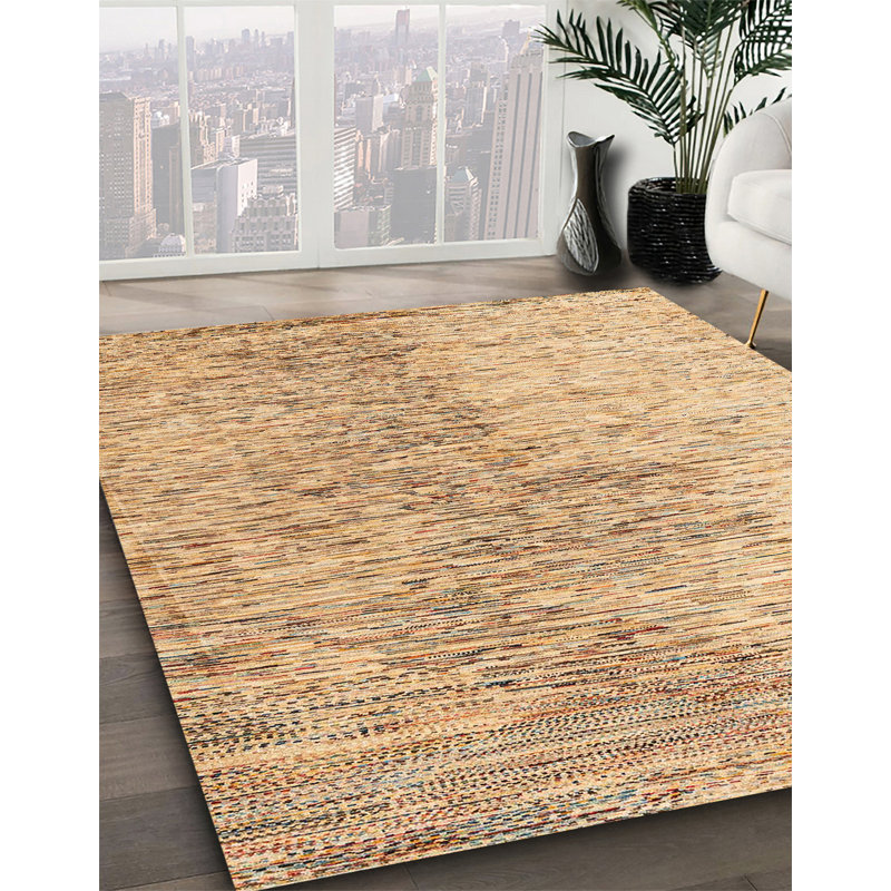 Tapis crème / rose Claren, Rond 5 pi