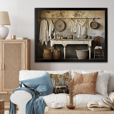 «Farmhouse Laundry Charm I», reproduction sur toile