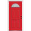 Porte d'entrée pré-suspendue en fibre de verre 1/4 panneau 4 panneaux Grace Grace-631012592-568881663-631012589
