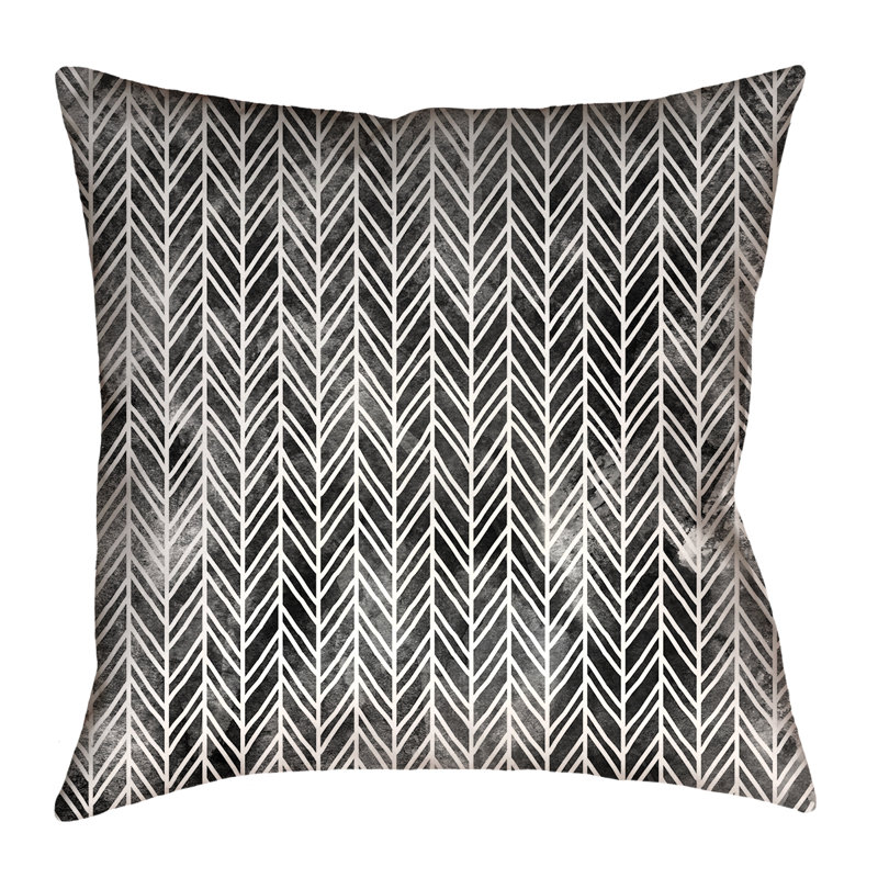 Coussin Katelyn Elizabeth, 14 po x 14 po, Noir
