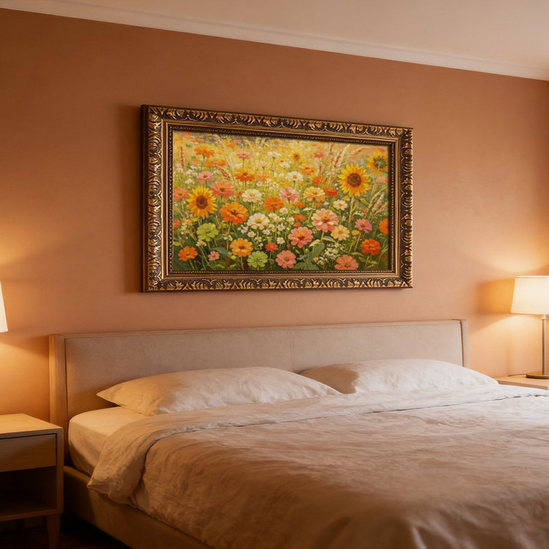 Tournesols Zinnias, L 20 po x l 30 po