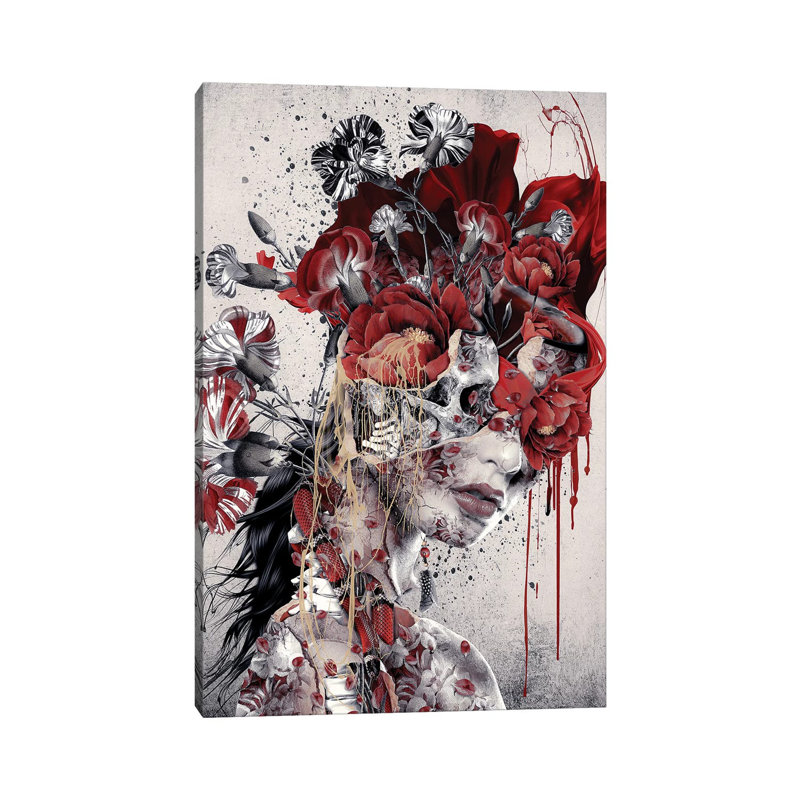 Queen Of Skull by Riza Peker - Wrapped Canvas Print, 101.6 cm H x 66.04 cm W x 1.91 cm D