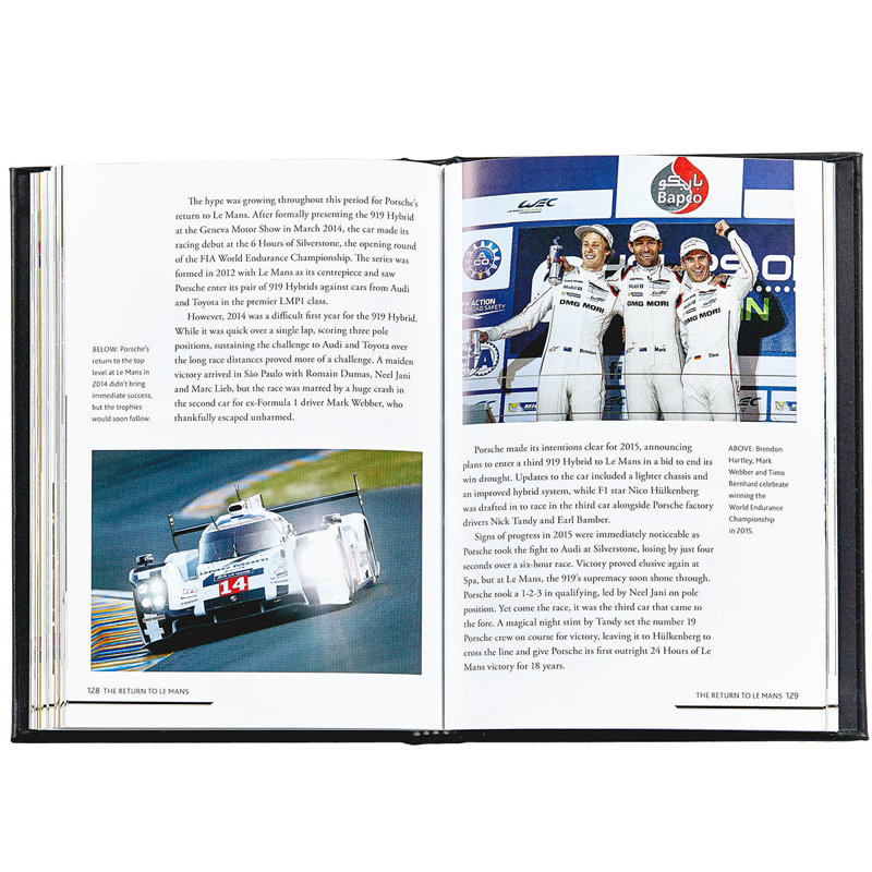 Graphic Imagae The Story of Porsche, Coffee Table Book, Leather, Black