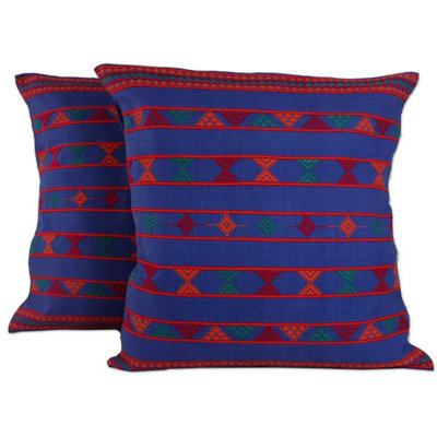  Hand Crafted Patterned Cotton Pillow Cover