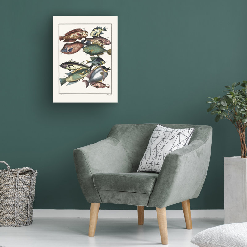 Art picturé sur toile par J V Schley, H 47 po x l 35 po