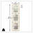 Triple Panel Wall Mirror, 36 Inches