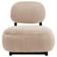 Chaise d'appoint rembourrée Ruthan Chameau