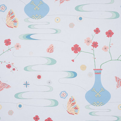 Schumacher x Cristina Buckley Fantasia Wallpaper